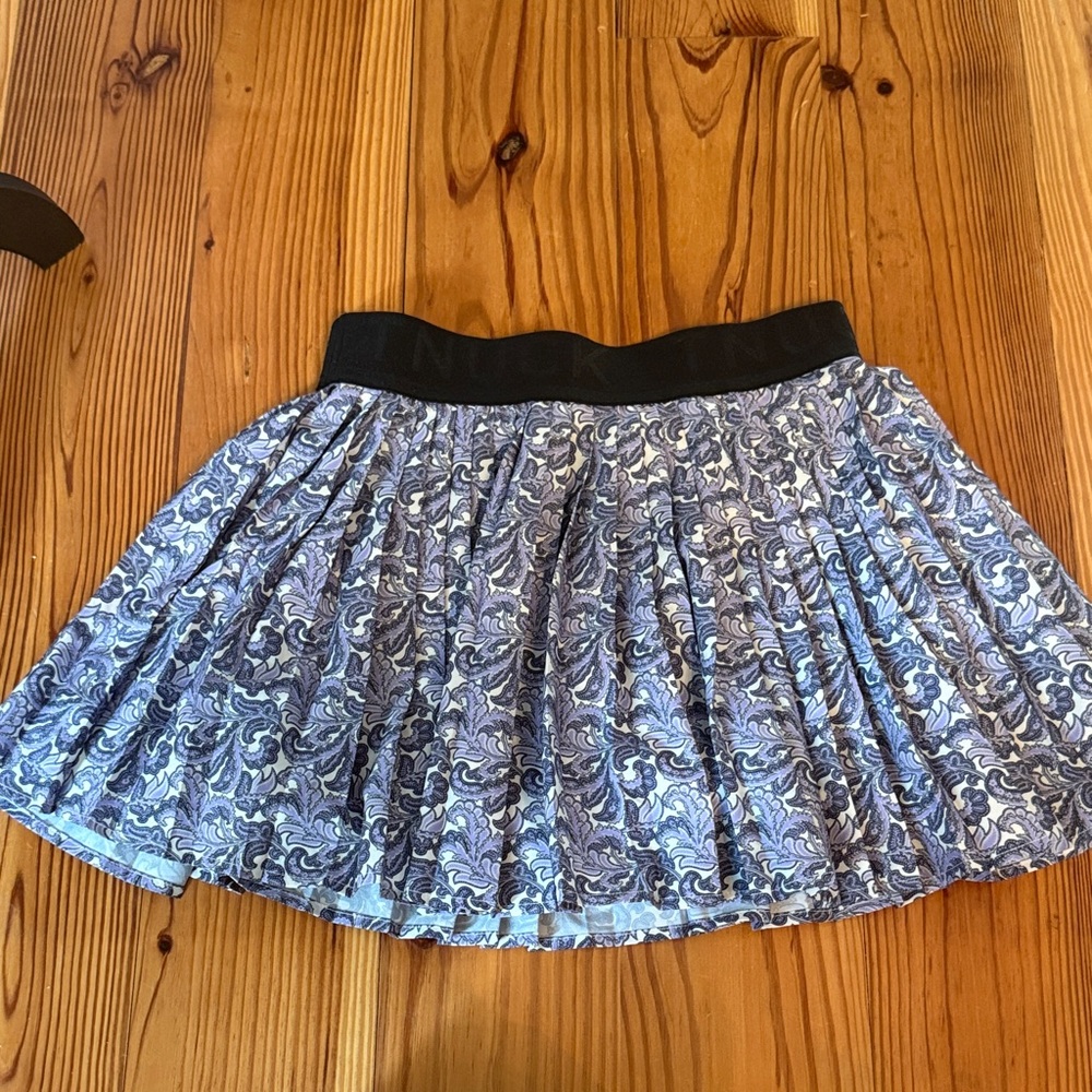 Tuckernuck Blue and Black Patterned Skirt